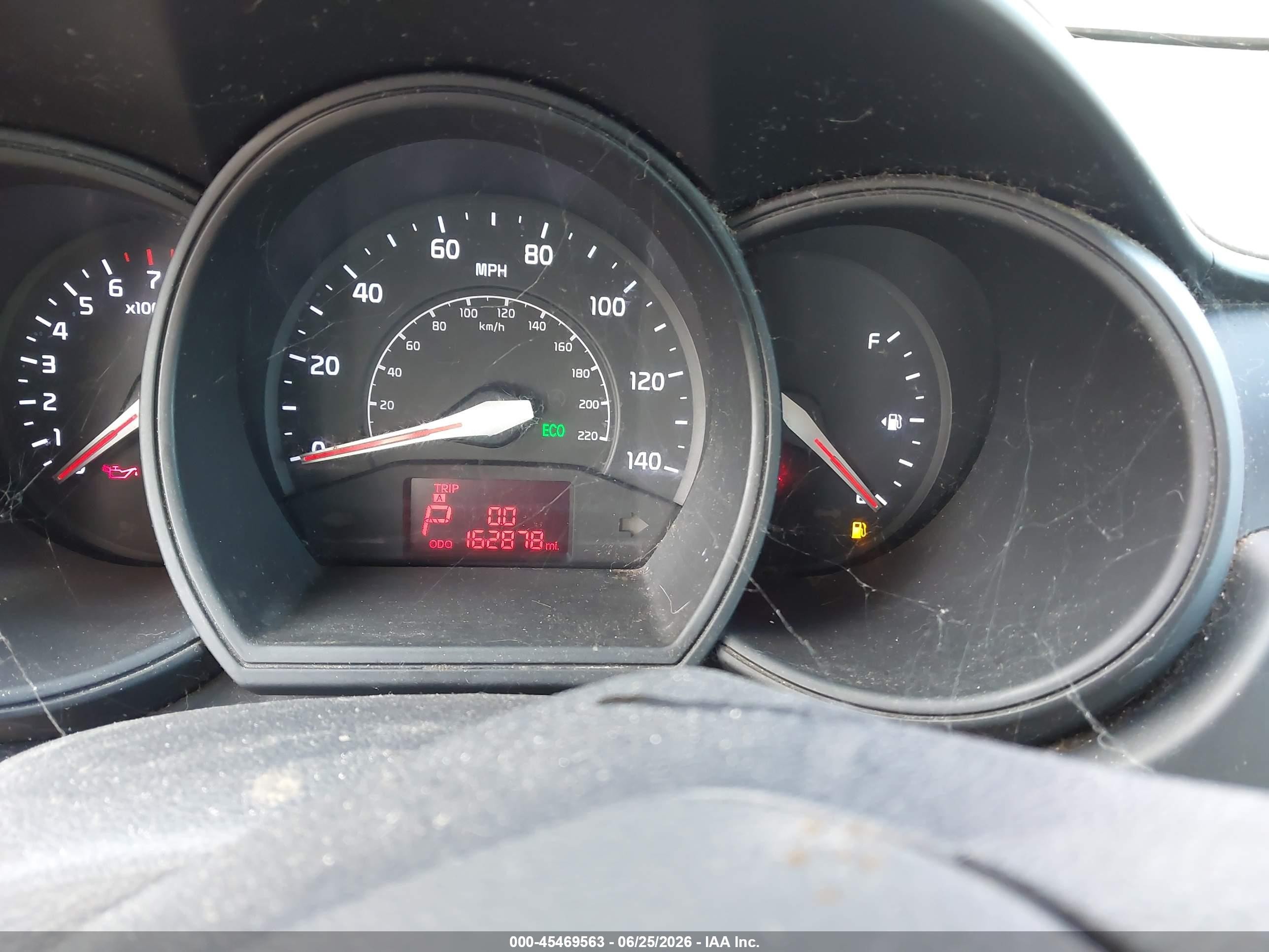 2013 Kia Rio Lx Red vin: KNADM5A36D6107890