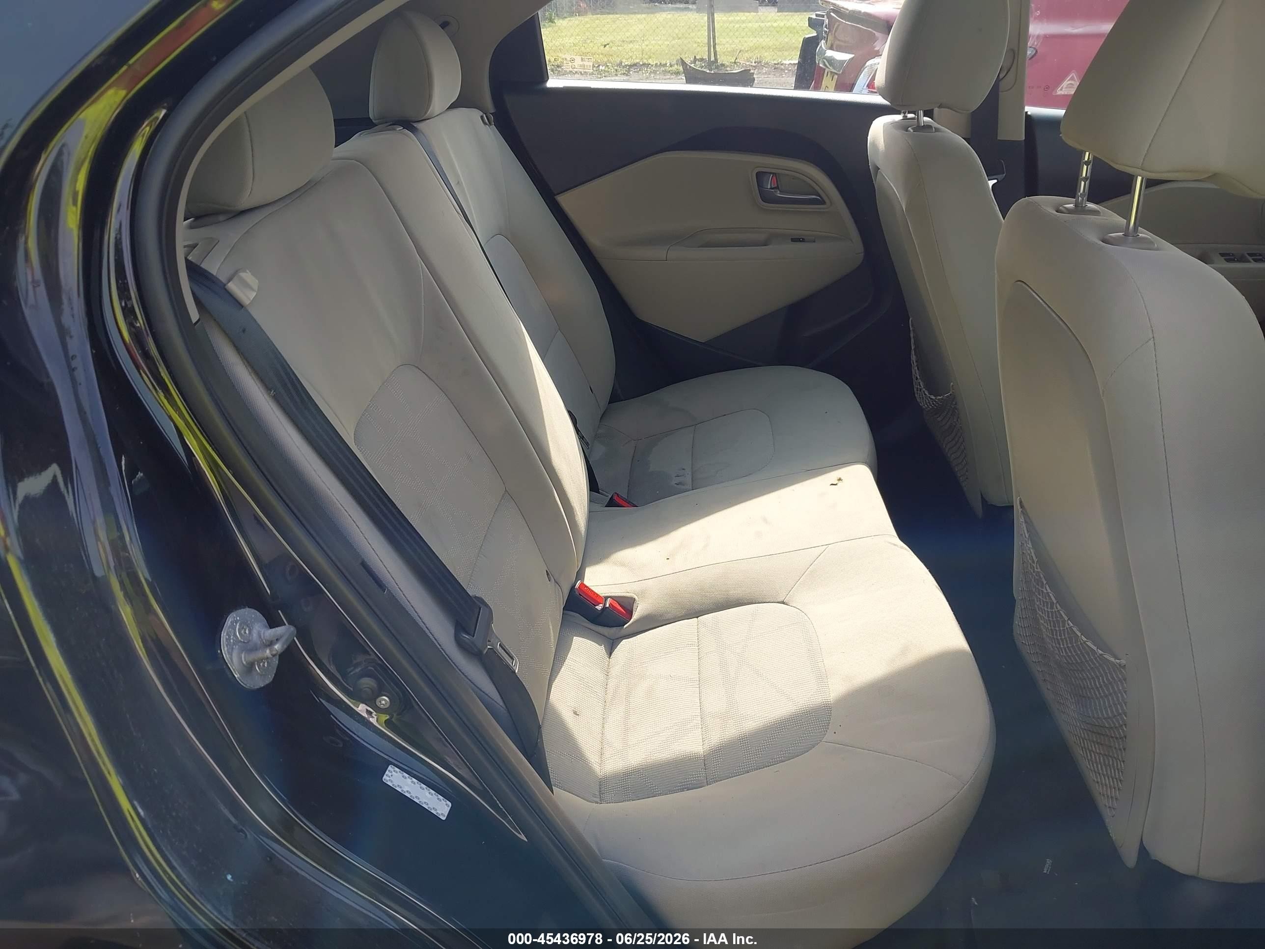 2013 Kia Rio Lx Черный vin: KNADM5A36D6209979
