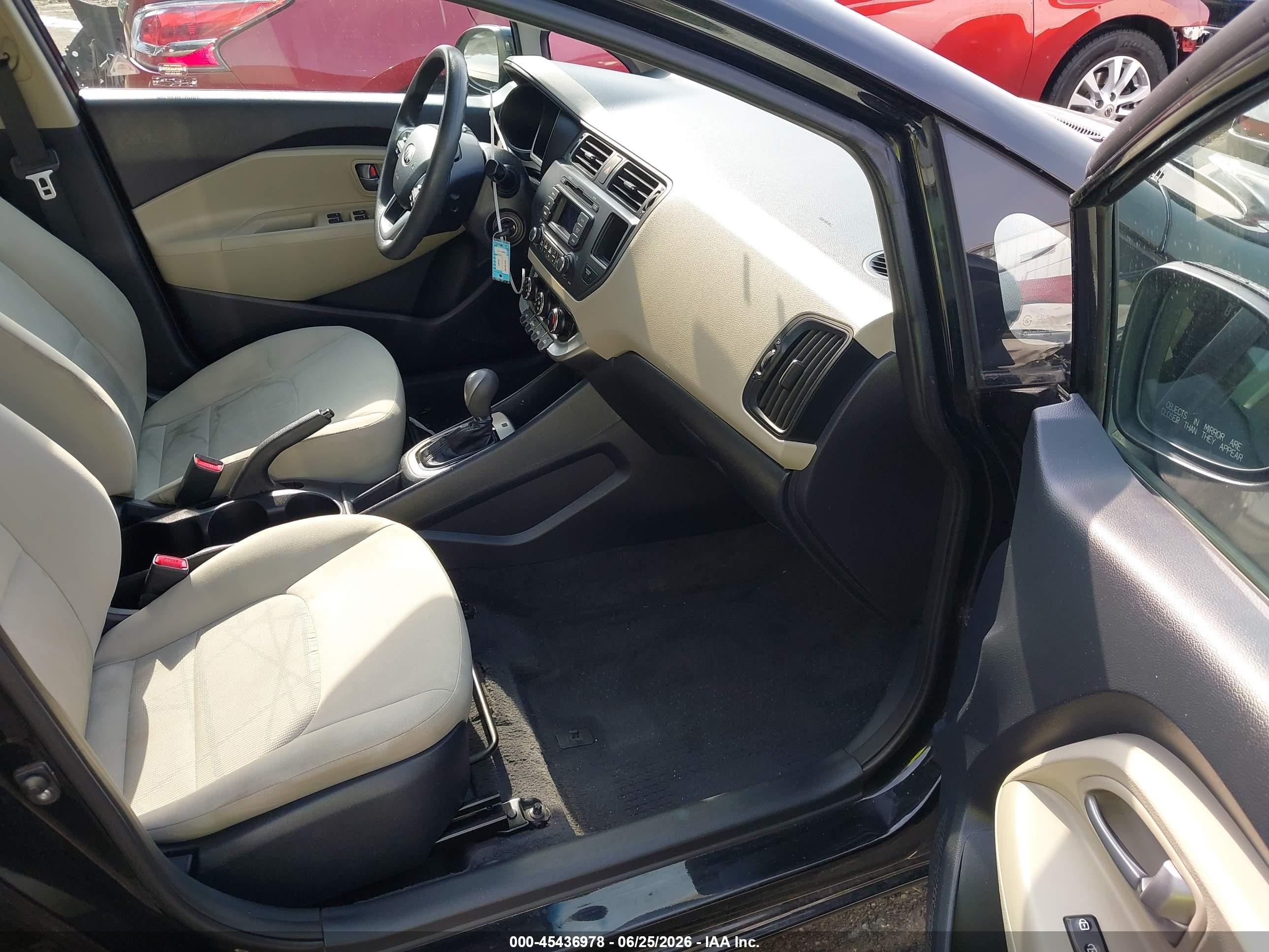 2013 Kia Rio Lx Черный vin: KNADM5A36D6209979