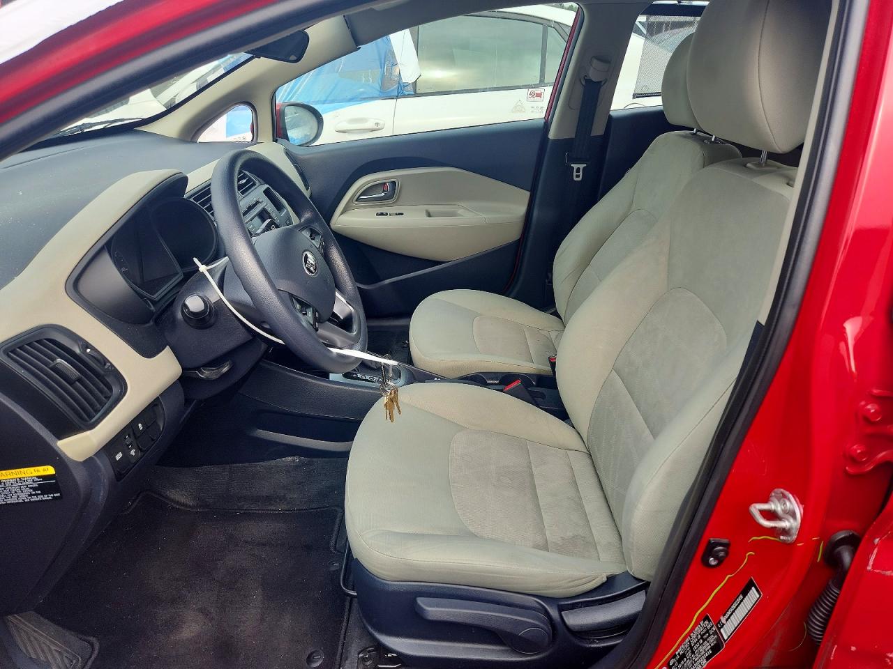 2013 Kia Rio Lx Red vin: KNADM5A36D6231416