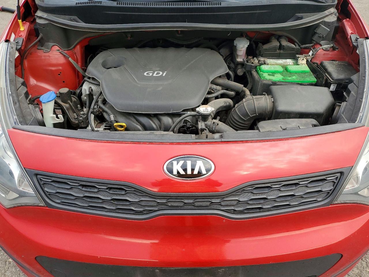 2013 Kia Rio Lx Red vin: KNADM5A36D6231416