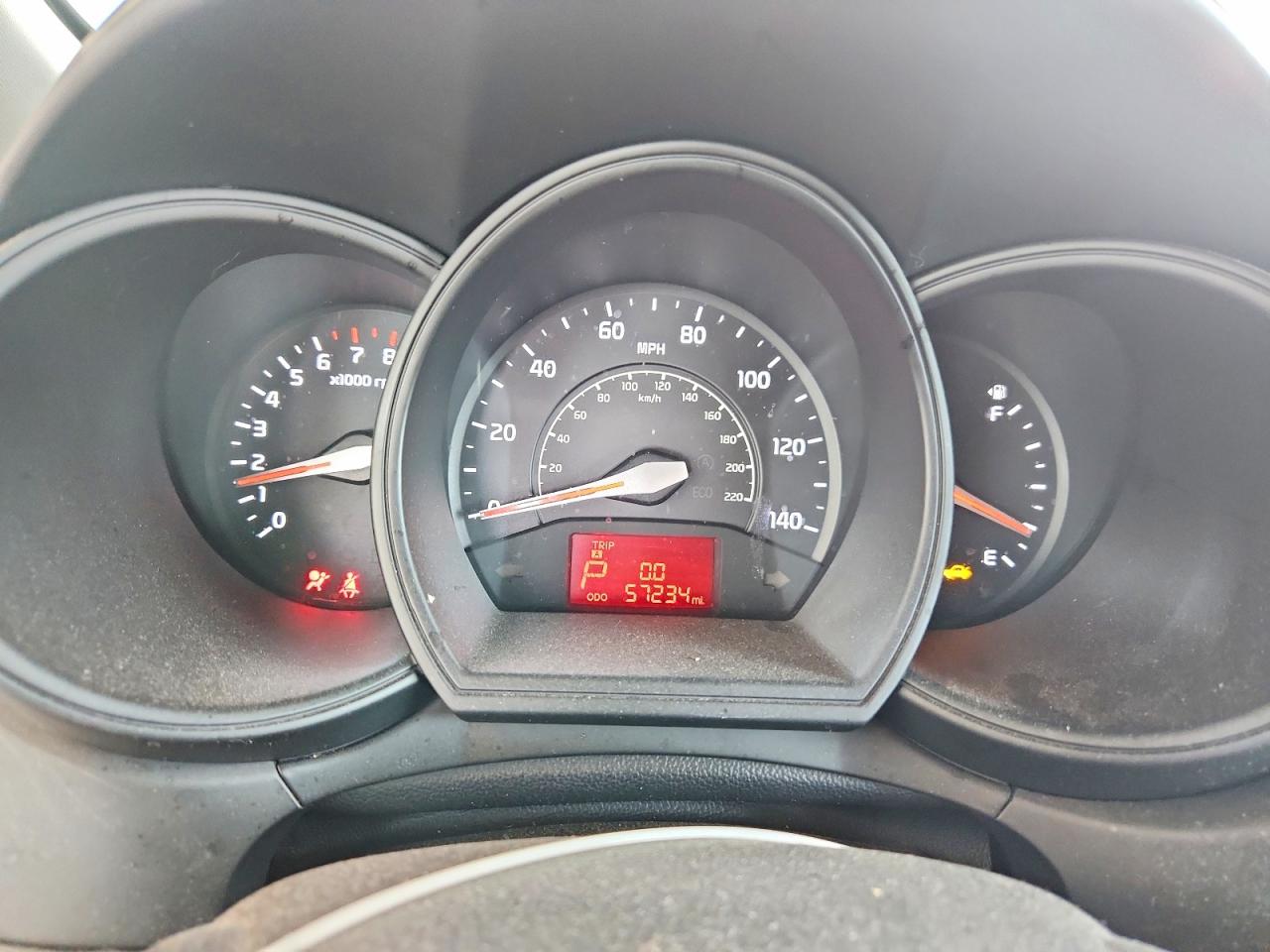 2013 Kia Rio Lx White vin: KNADM5A36D6236020