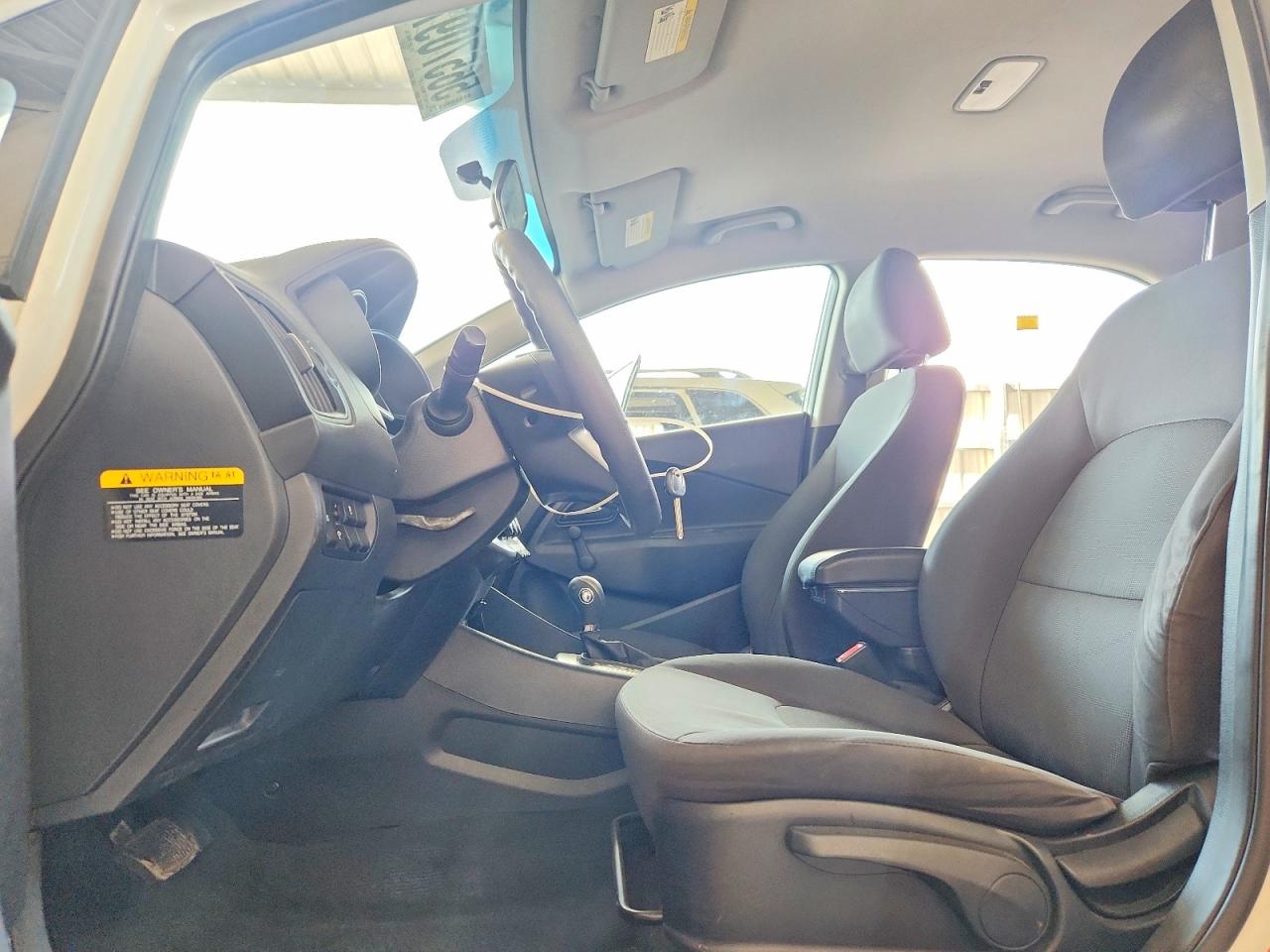 2013 Kia Rio Lx White vin: KNADM5A36D6236020