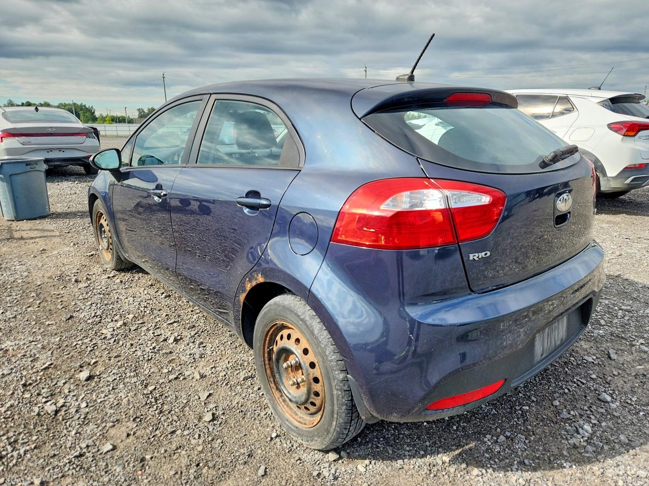2015 Kia Rio Lx Blue vin: KNADM5A36F6972796