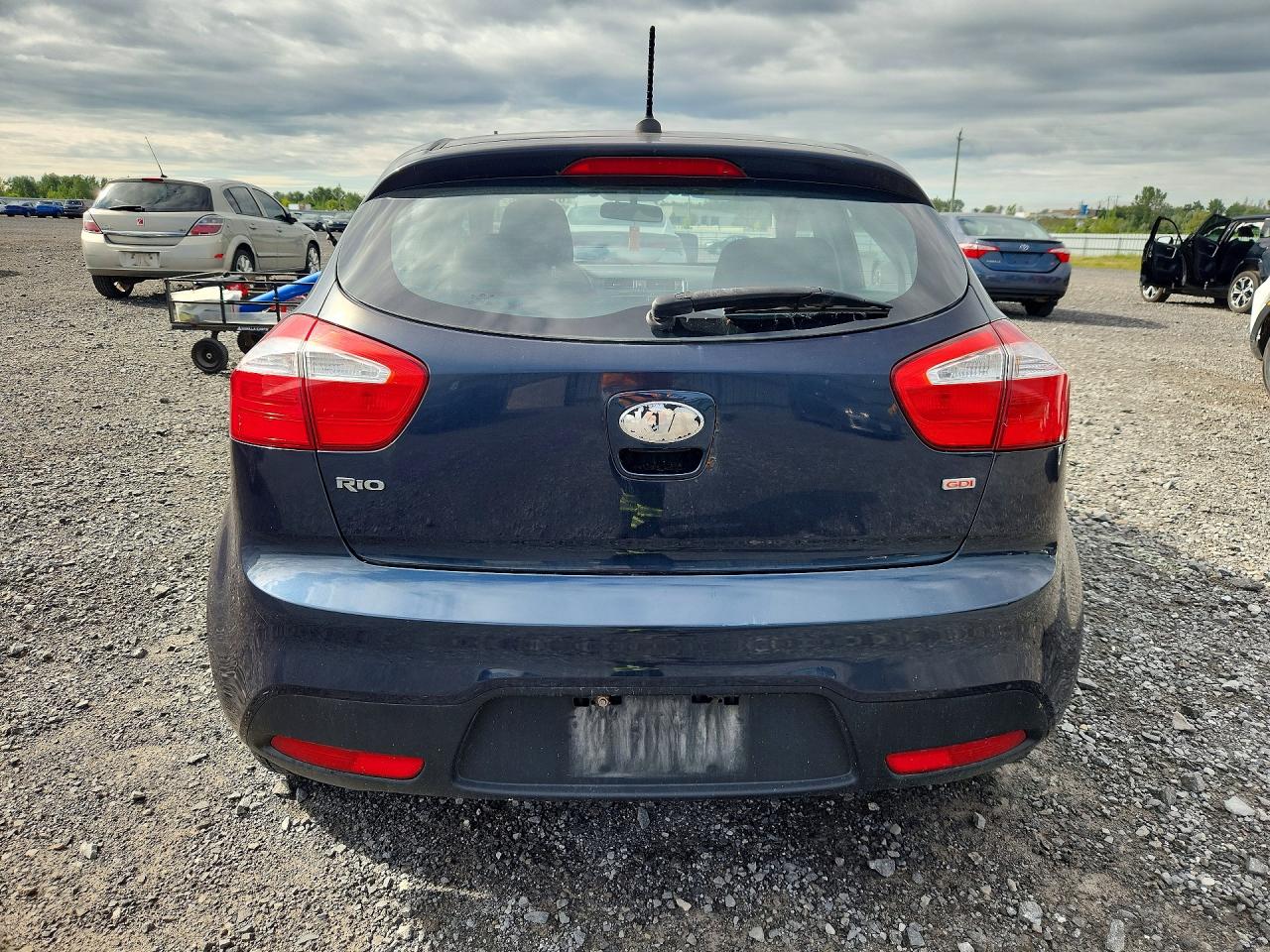 2015 Kia Rio Lx Blue vin: KNADM5A36F6972796