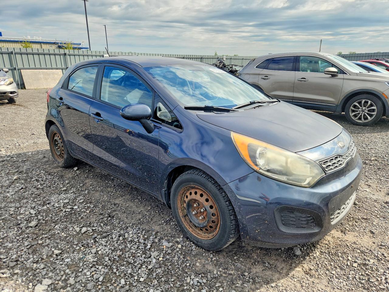 2015 Kia Rio Lx Blue vin: KNADM5A36F6972796