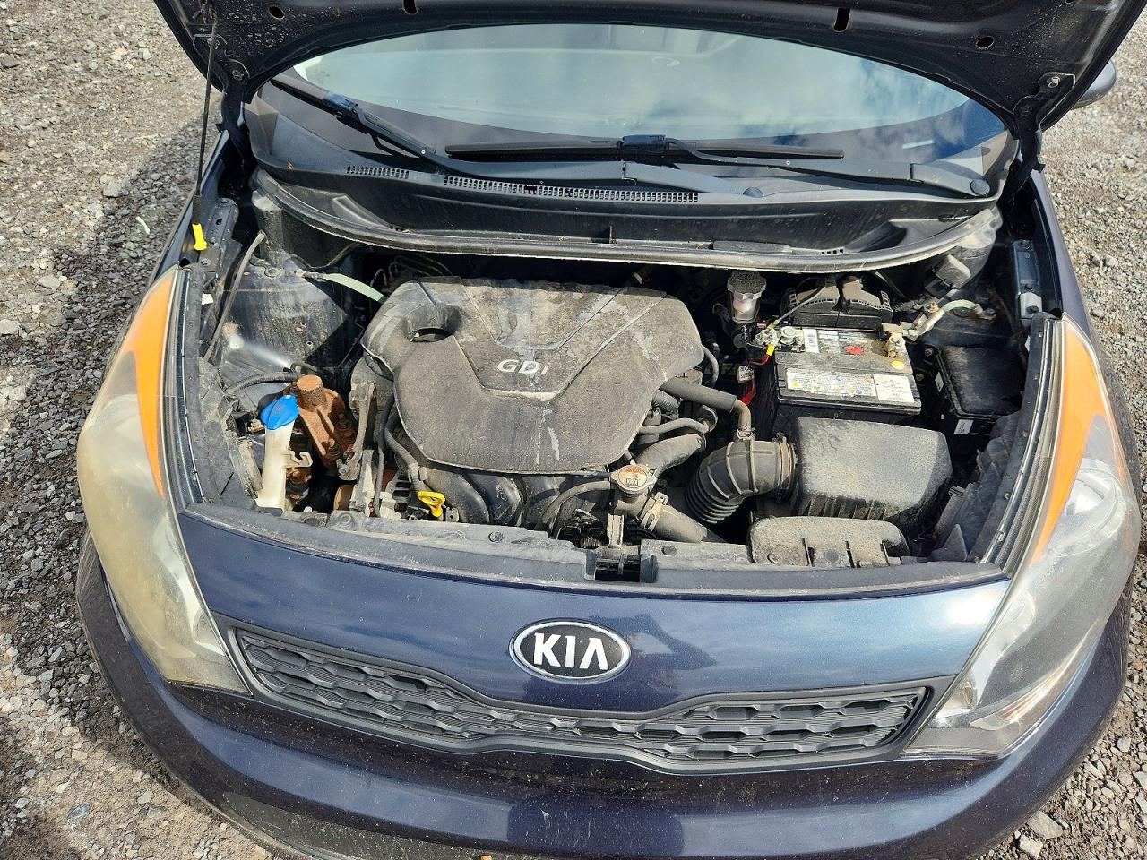 2015 Kia Rio Lx Blue vin: KNADM5A36F6972796