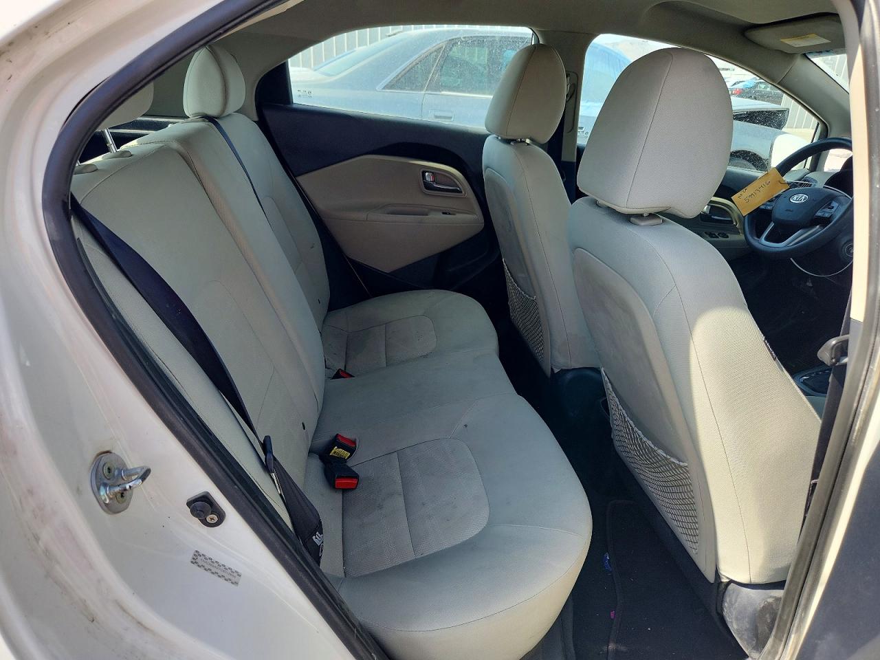 2012 Kia Rio Lx White vin: KNADM5A37C6012656