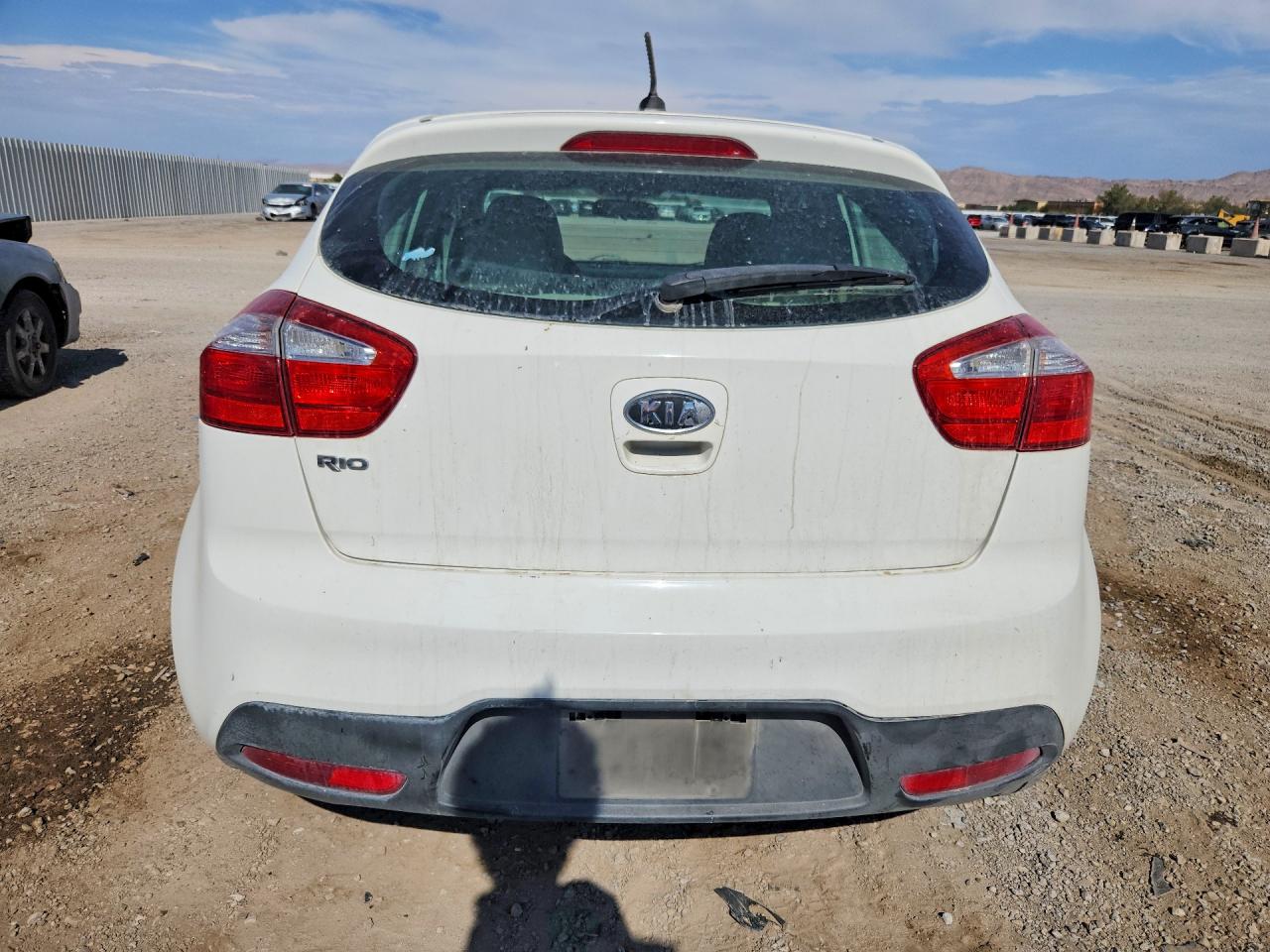 2012 Kia Rio Lx White vin: KNADM5A37C6012656