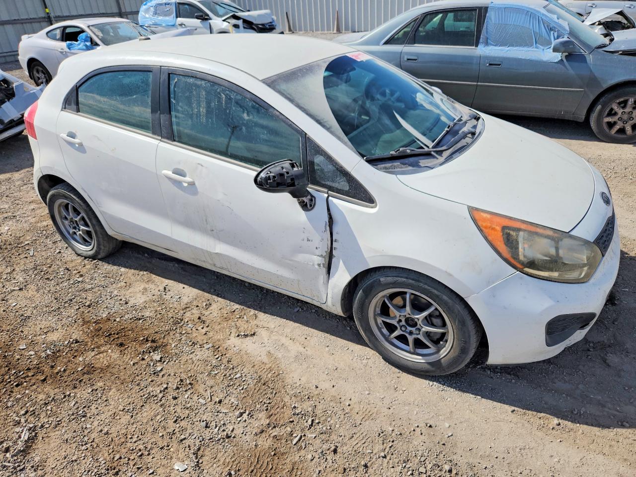 2012 Kia Rio Lx White vin: KNADM5A37C6012656