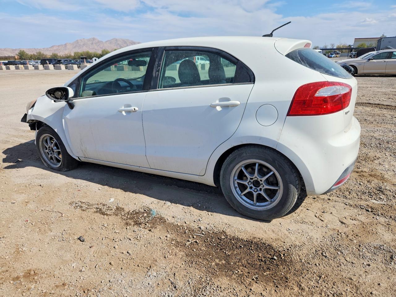 2012 Kia Rio Lx White vin: KNADM5A37C6012656