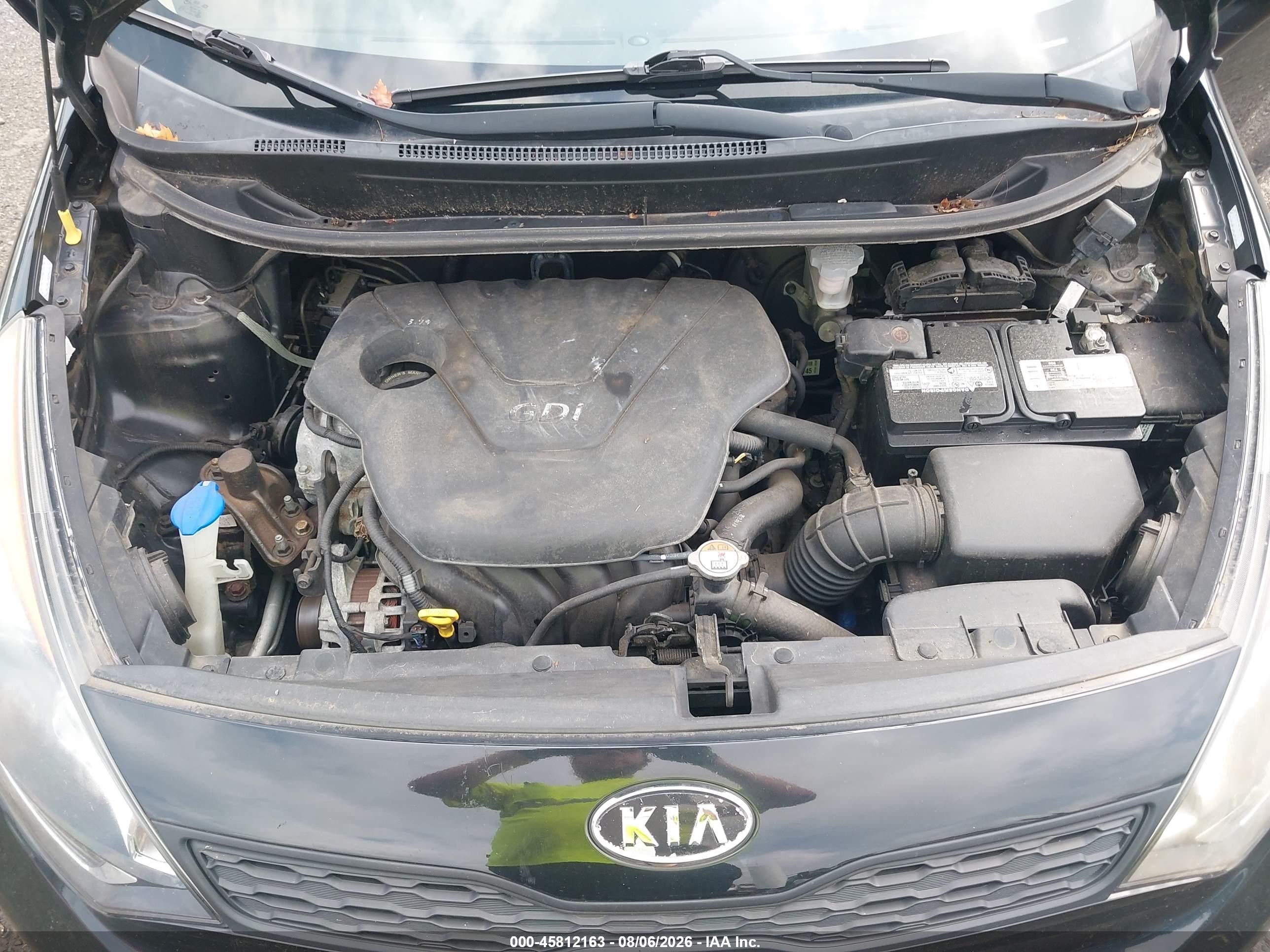 2013 Kia Rio Lx Black vin: KNADM5A37D6106912