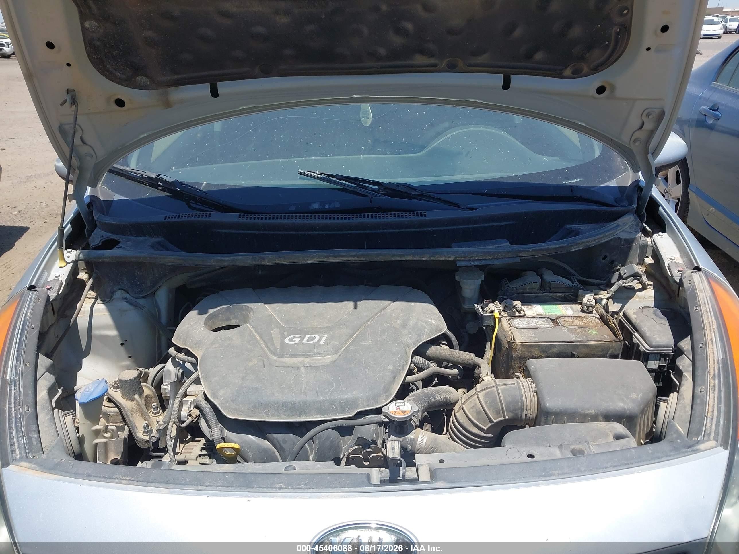 2013 Kia Rio Lx Silver vin: KNADM5A37D6109065