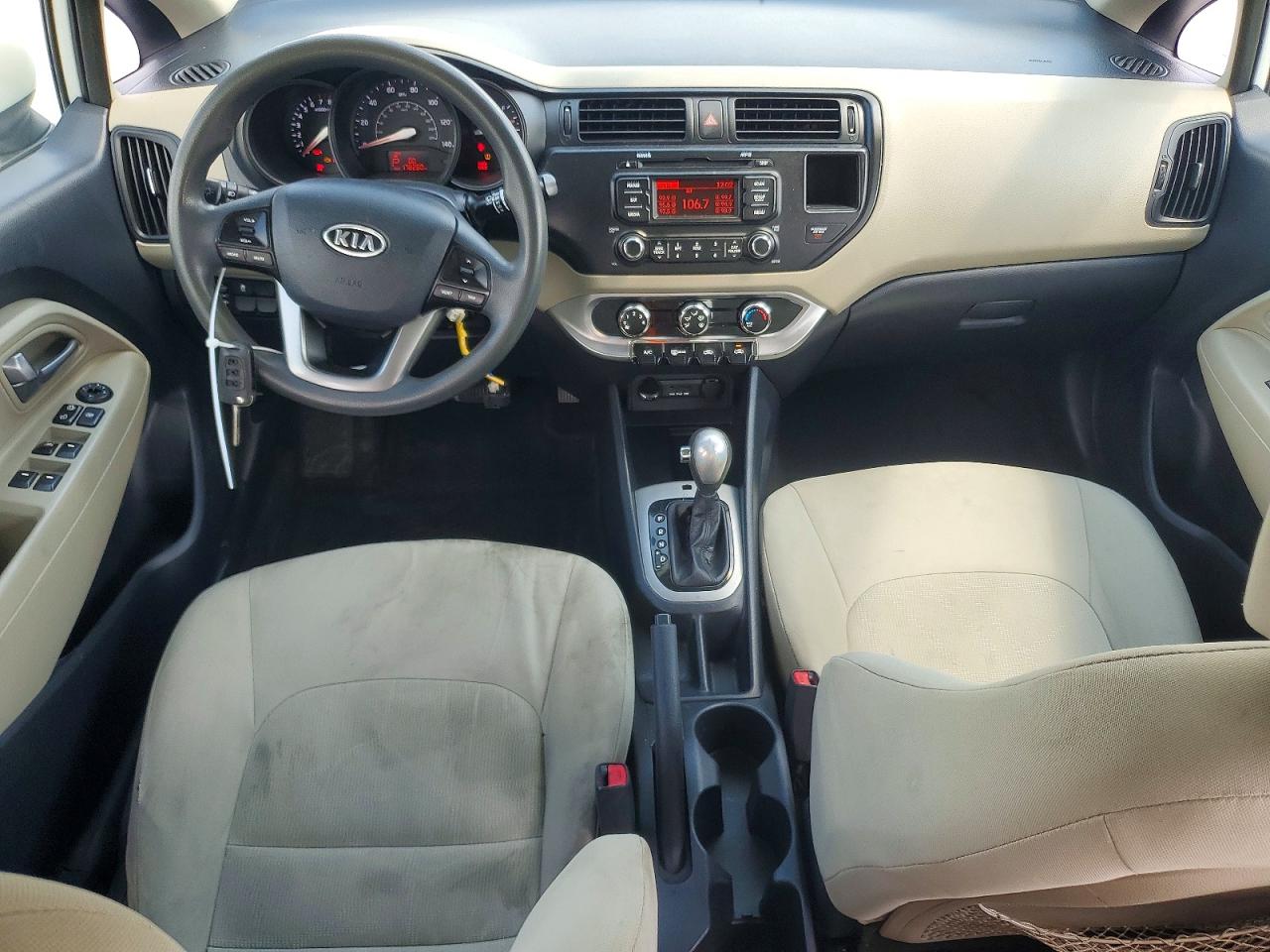 2013 Kia Rio Lx Белый vin: KNADM5A37D6110006