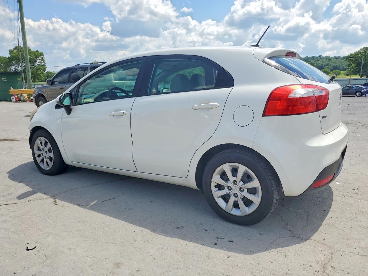 2013 Kia Rio Lx Белый vin: KNADM5A37D6110006