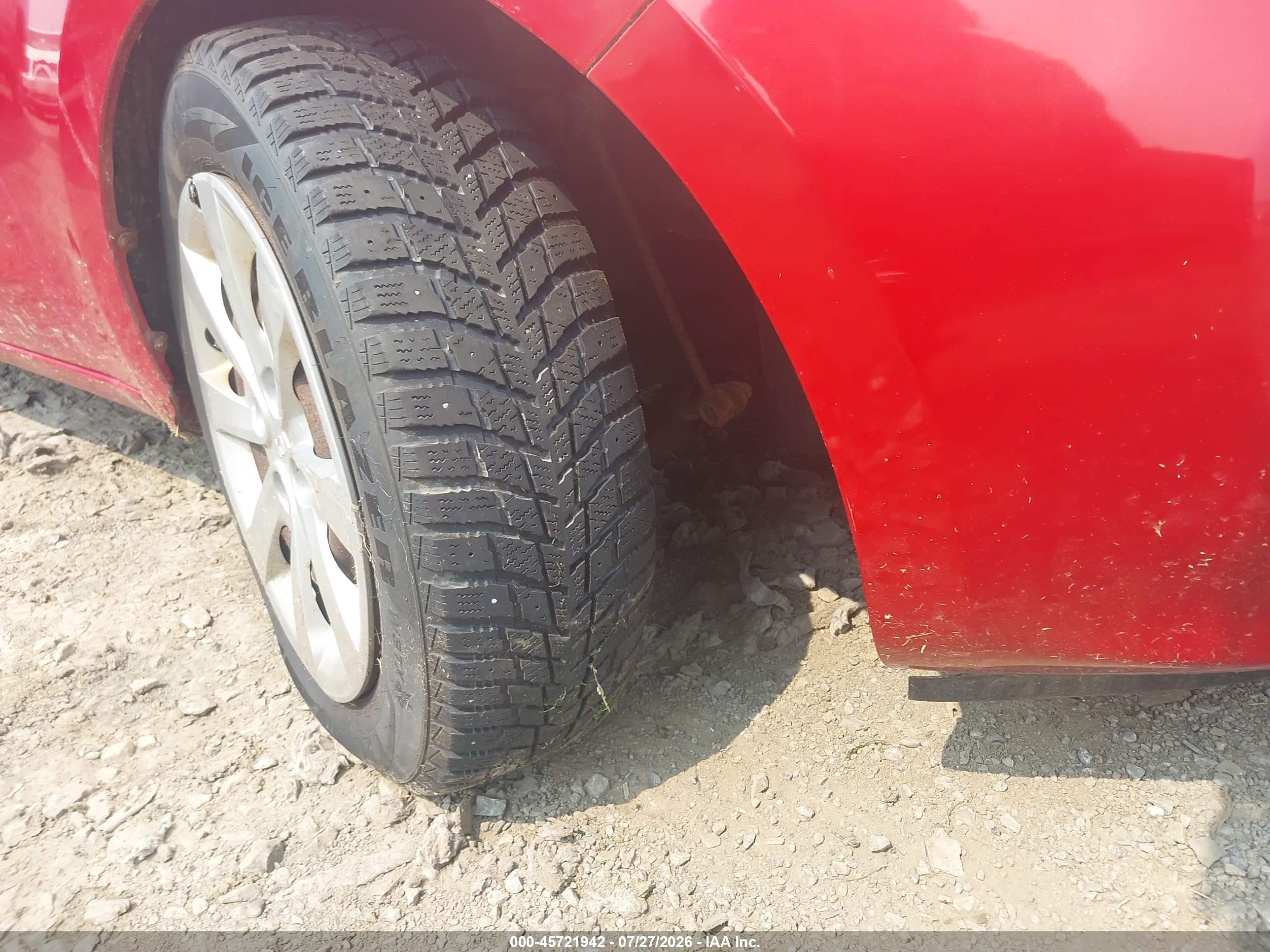 2013 Kia Rio Lx Red vin: KNADM5A37D6197776