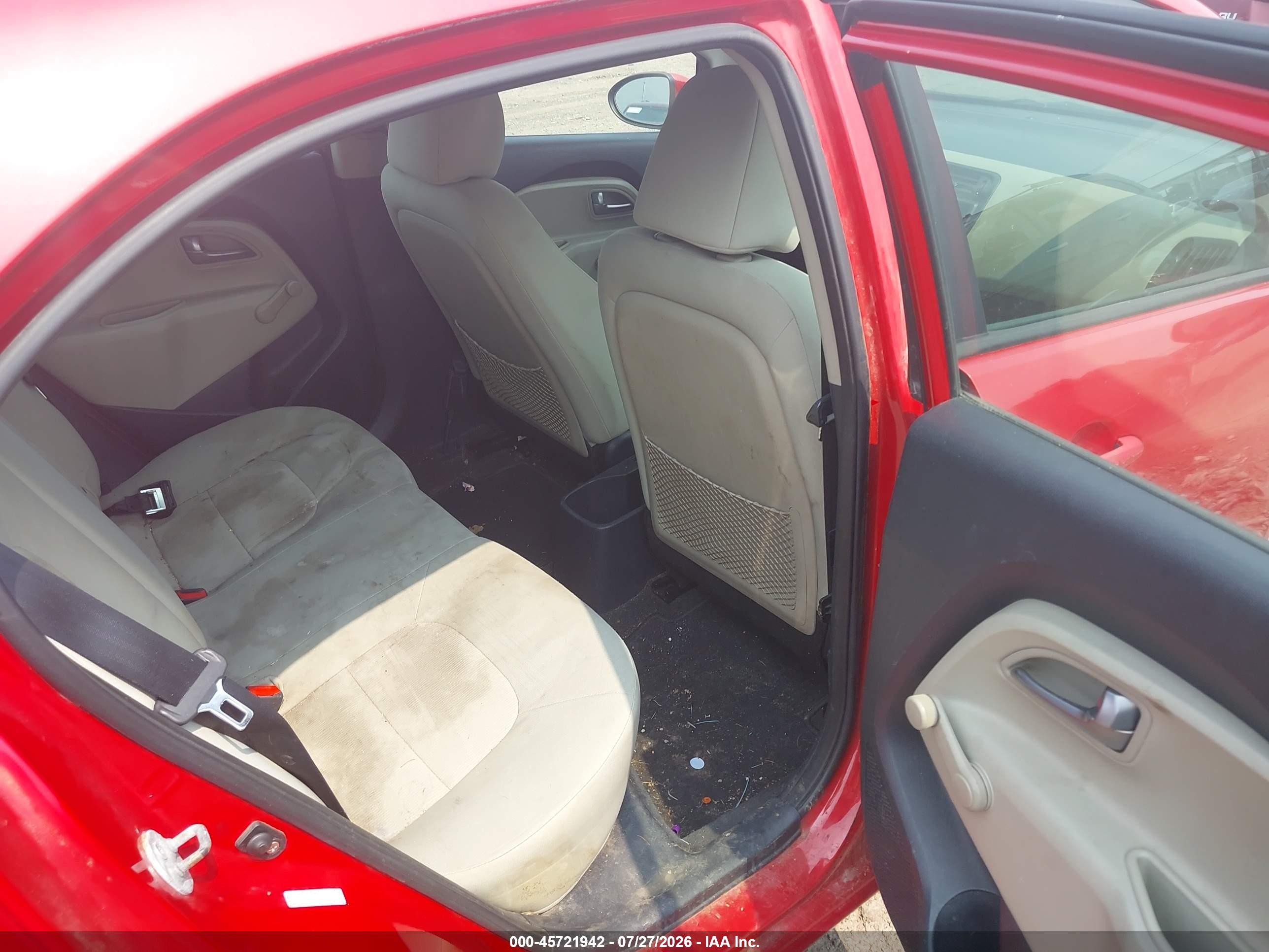 2013 Kia Rio Lx Red vin: KNADM5A37D6197776