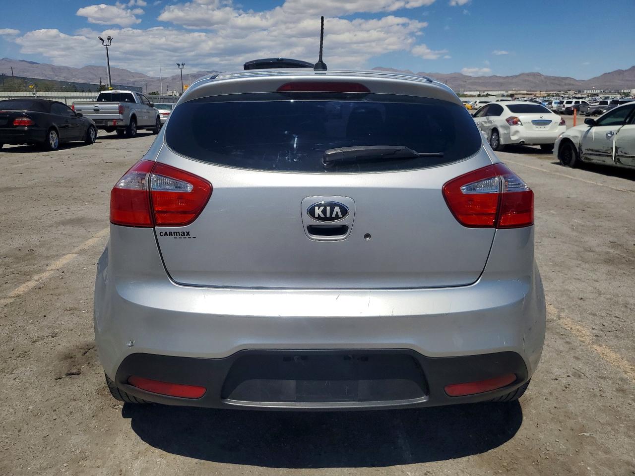 2013 Kia Rio Lx Silver vin: KNADM5A37D6295643