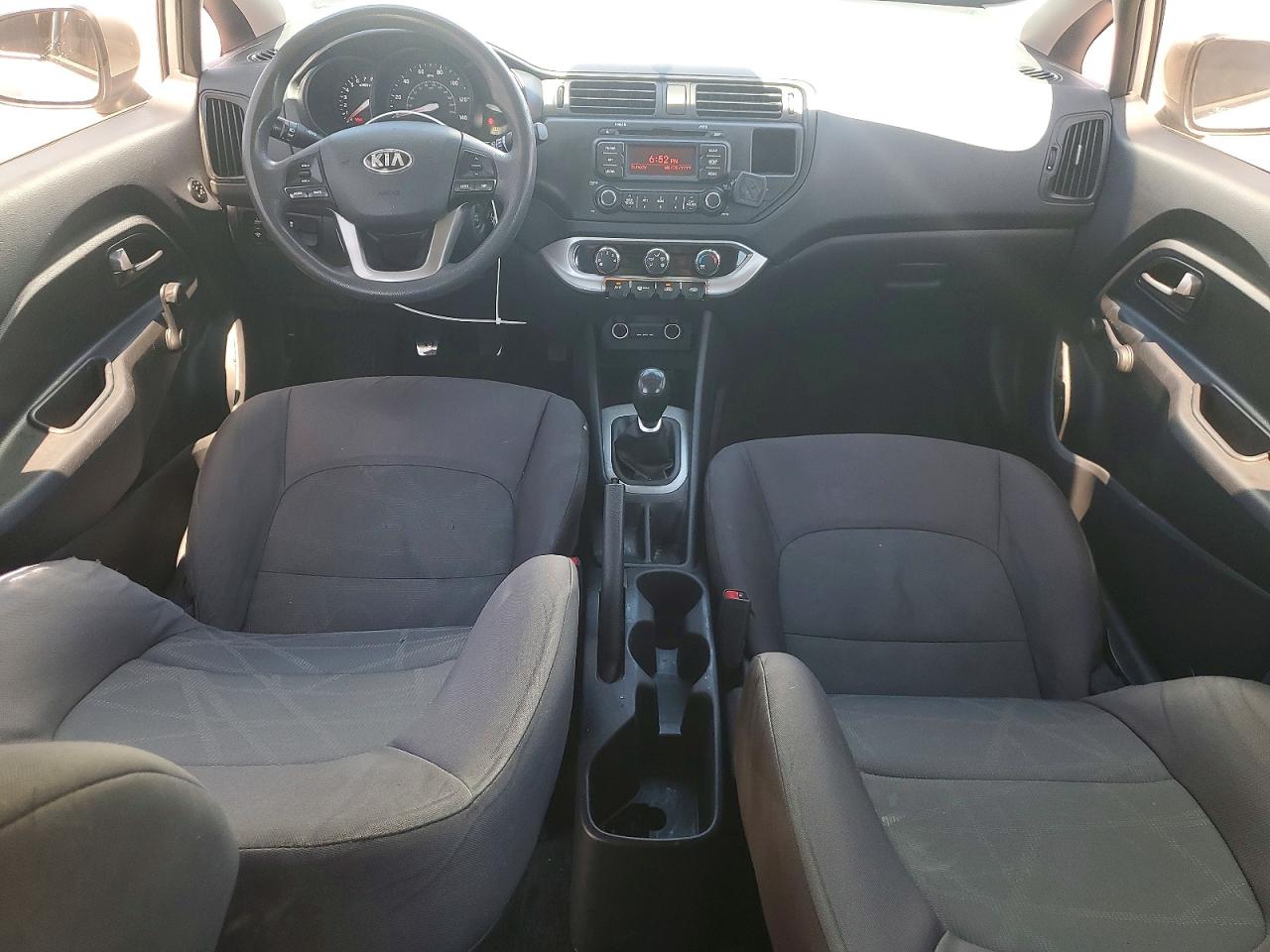 2013 Kia Rio Lx Silver vin: KNADM5A37D6295643