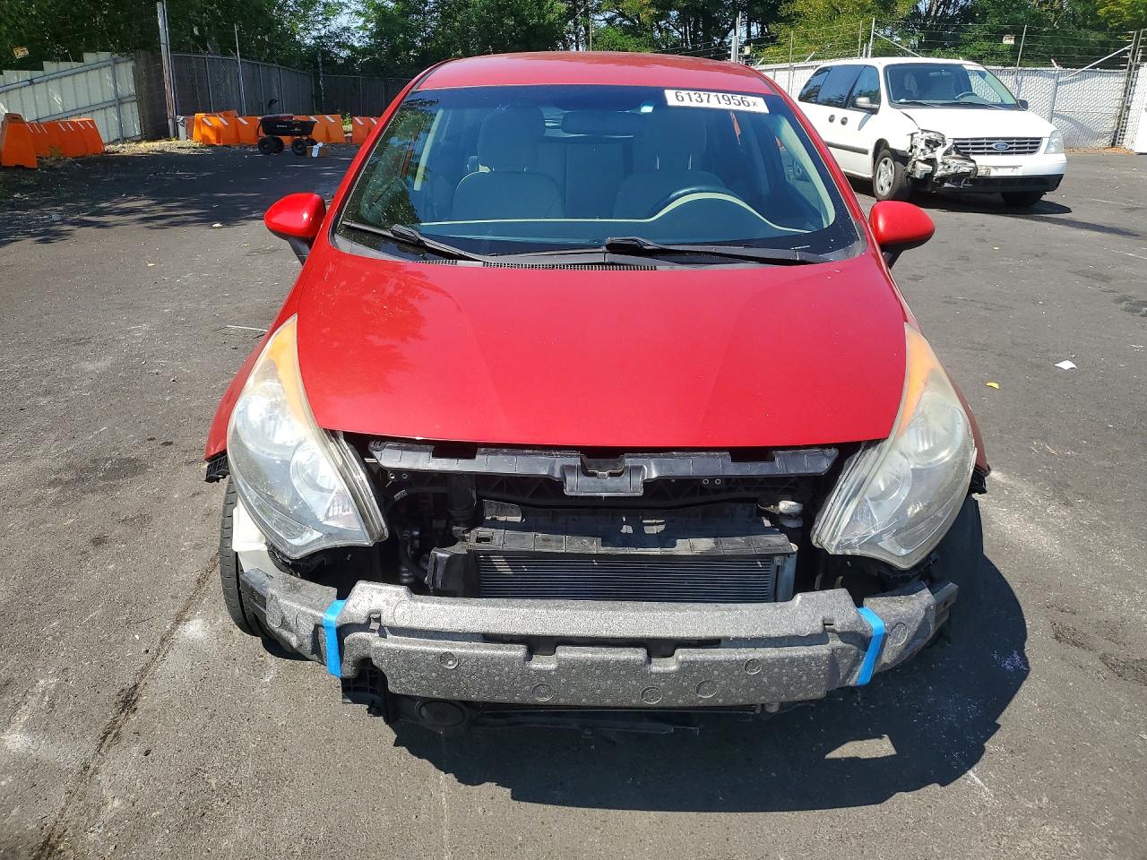 2013 Kia Rio Lx Red vin: KNADM5A37D6297070