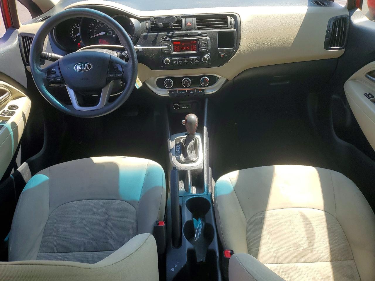 2013 Kia Rio Lx Red vin: KNADM5A37D6297070