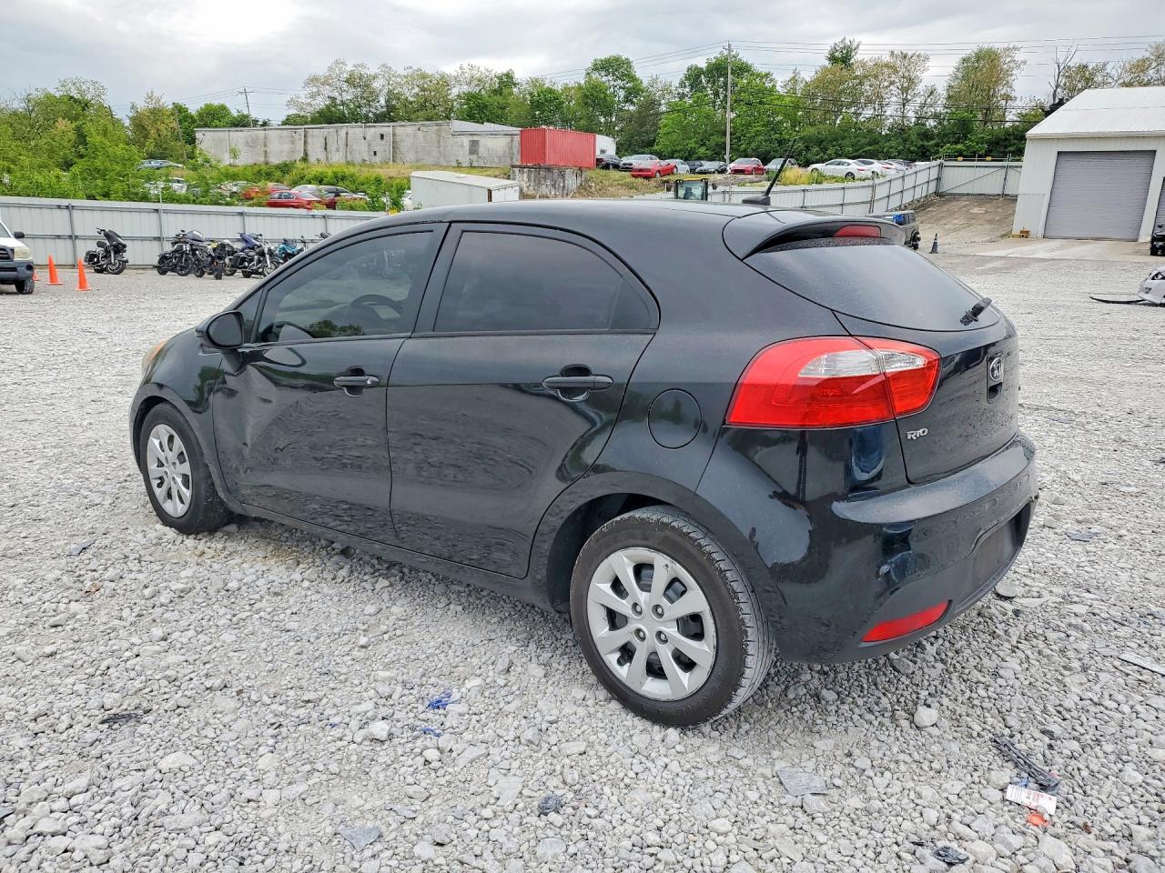2013 Kia Rio Lx Black vin: KNADM5A37D6319200