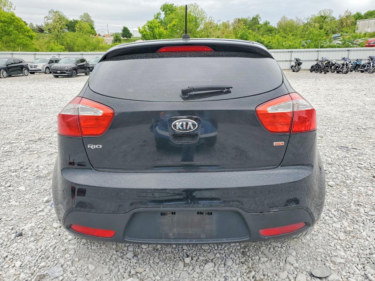2013 Kia Rio Lx Black vin: KNADM5A37D6319200