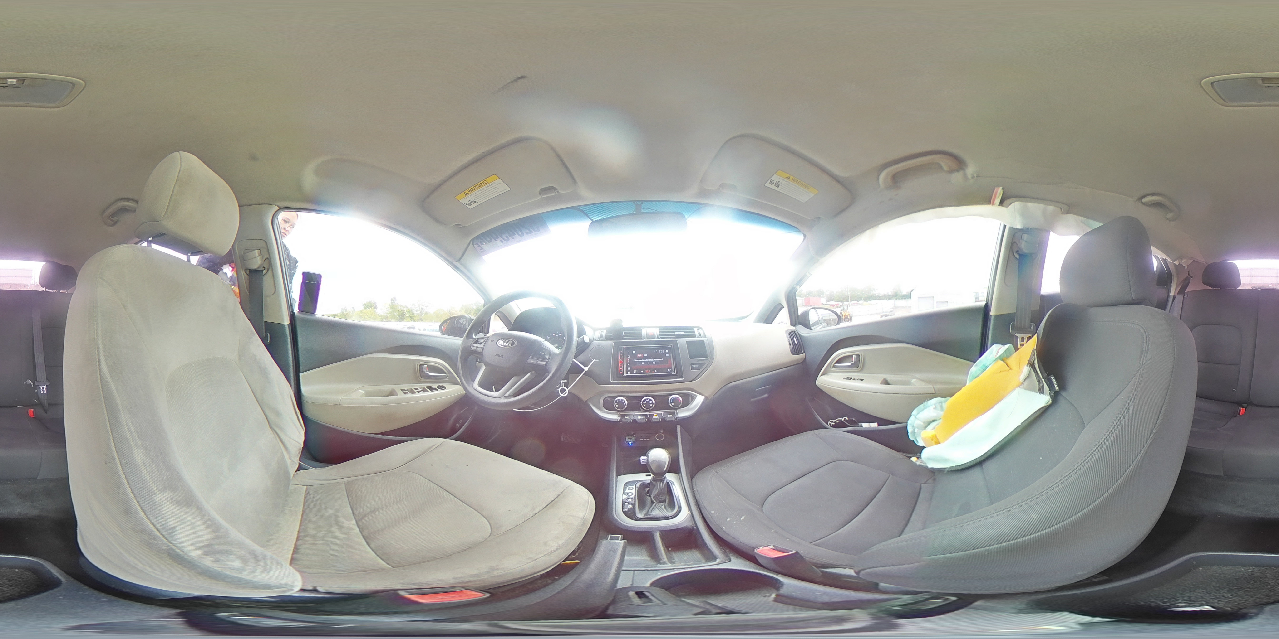 2013 Kia Rio Lx Black vin: KNADM5A37D6319200