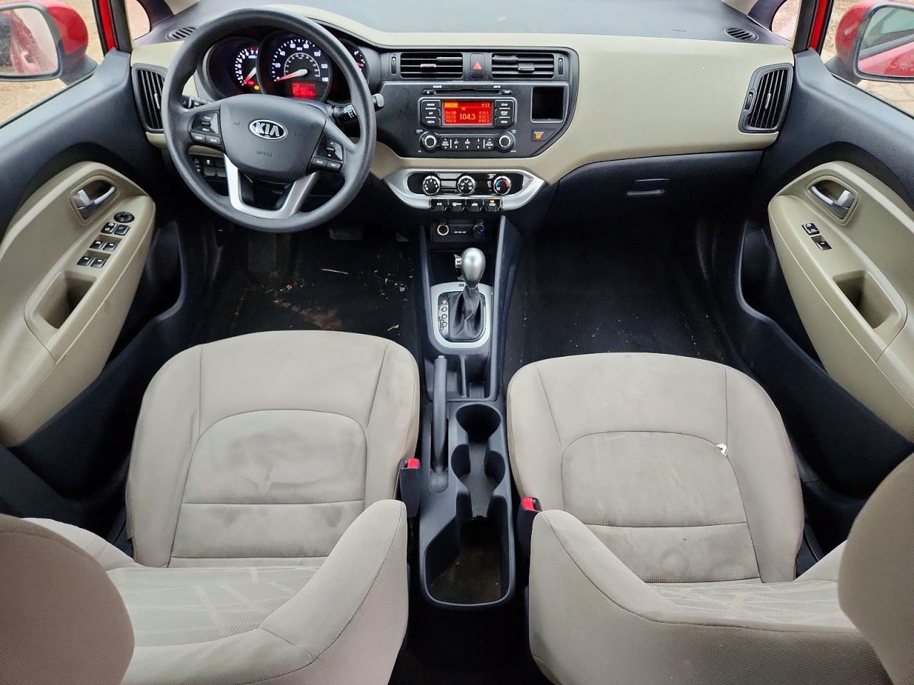 2015 Kia Rio Lx Red vin: KNADM5A37F6457645