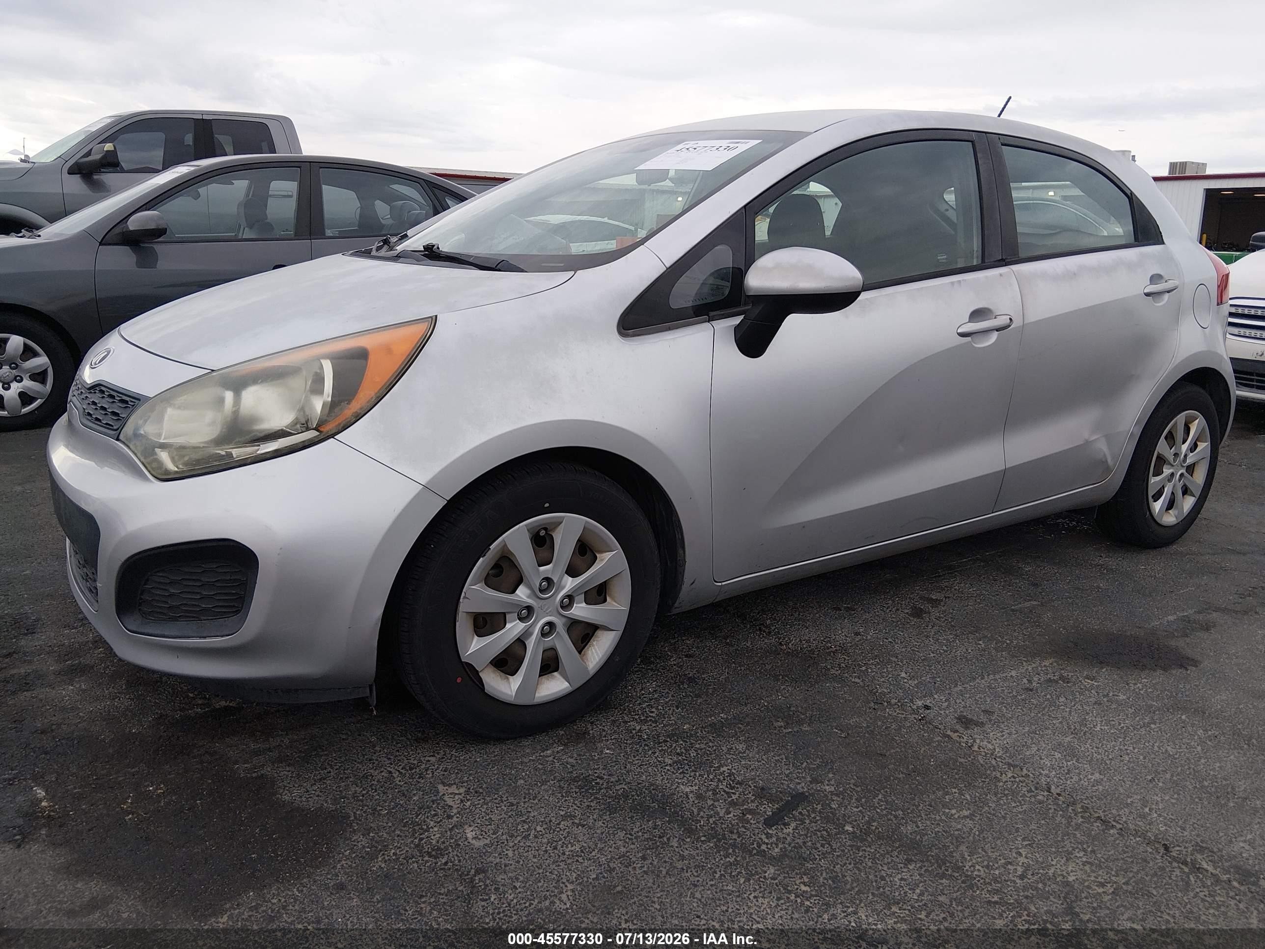 2015 Kia Rio Lx Silver vin: KNADM5A37F6509808