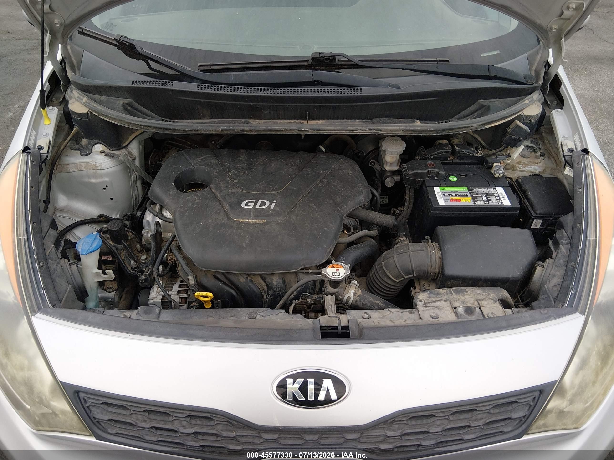2015 Kia Rio Lx Silver vin: KNADM5A37F6509808