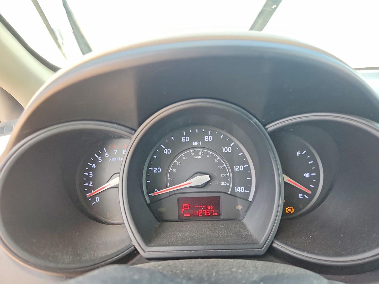 2012 Kia Rio Lx White vin: KNADM5A38C6024007