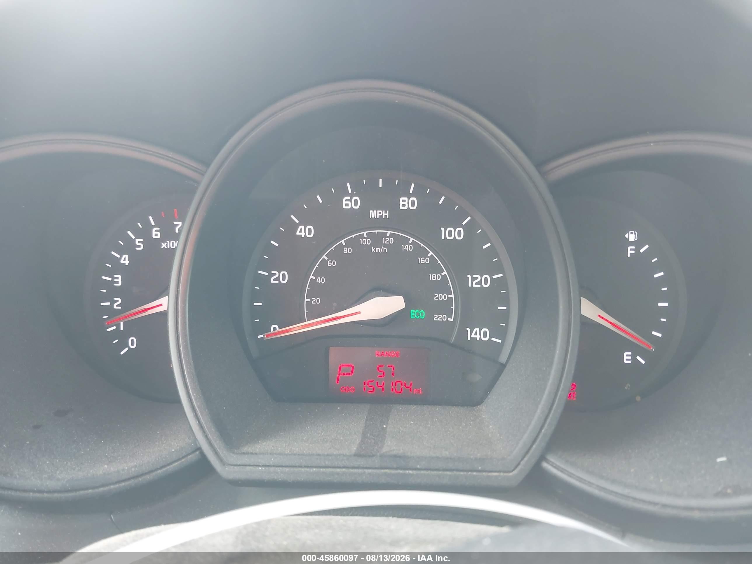 2013 Kia Rio Lx Red vin: KNADM5A38D6213208