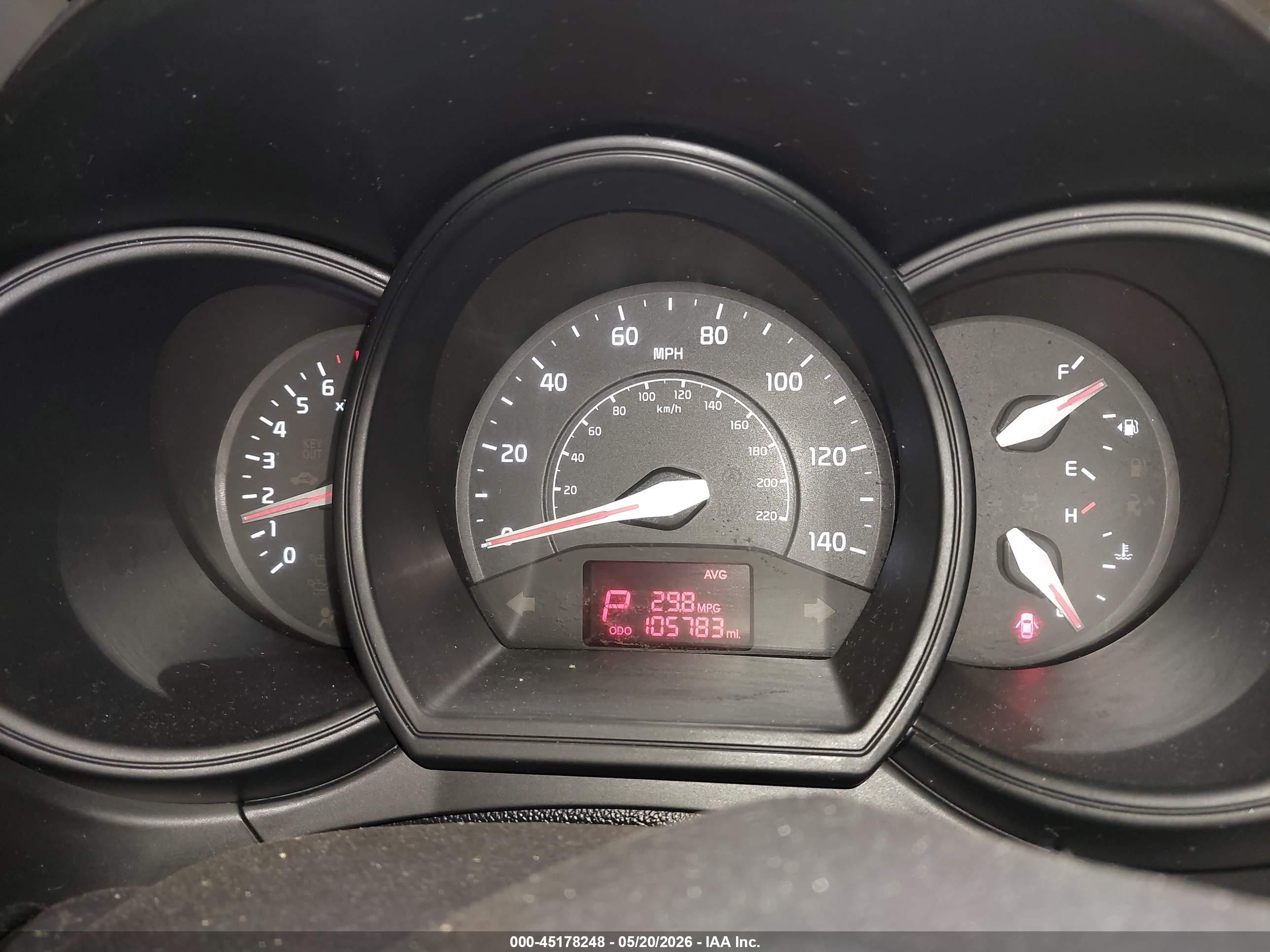 2014 Kia Rio Lx Silver vin: KNADM5A38E6410705