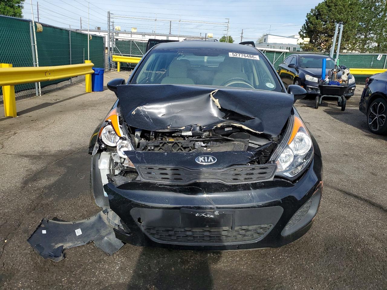 2013 Kia Rio Lx Black vin: KNADM5A39D6231409