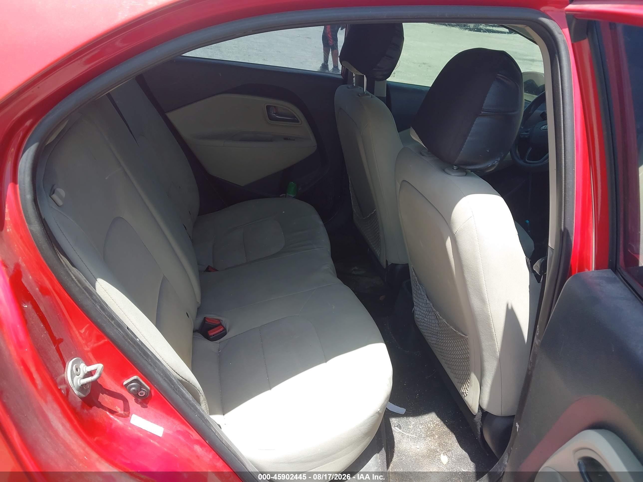 2013 Kia Rio Lx Red vin: KNADM5A39D6246850