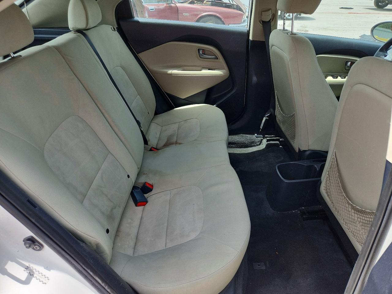 2013 Kia Rio Lx White vin: KNADM5A39D6307713