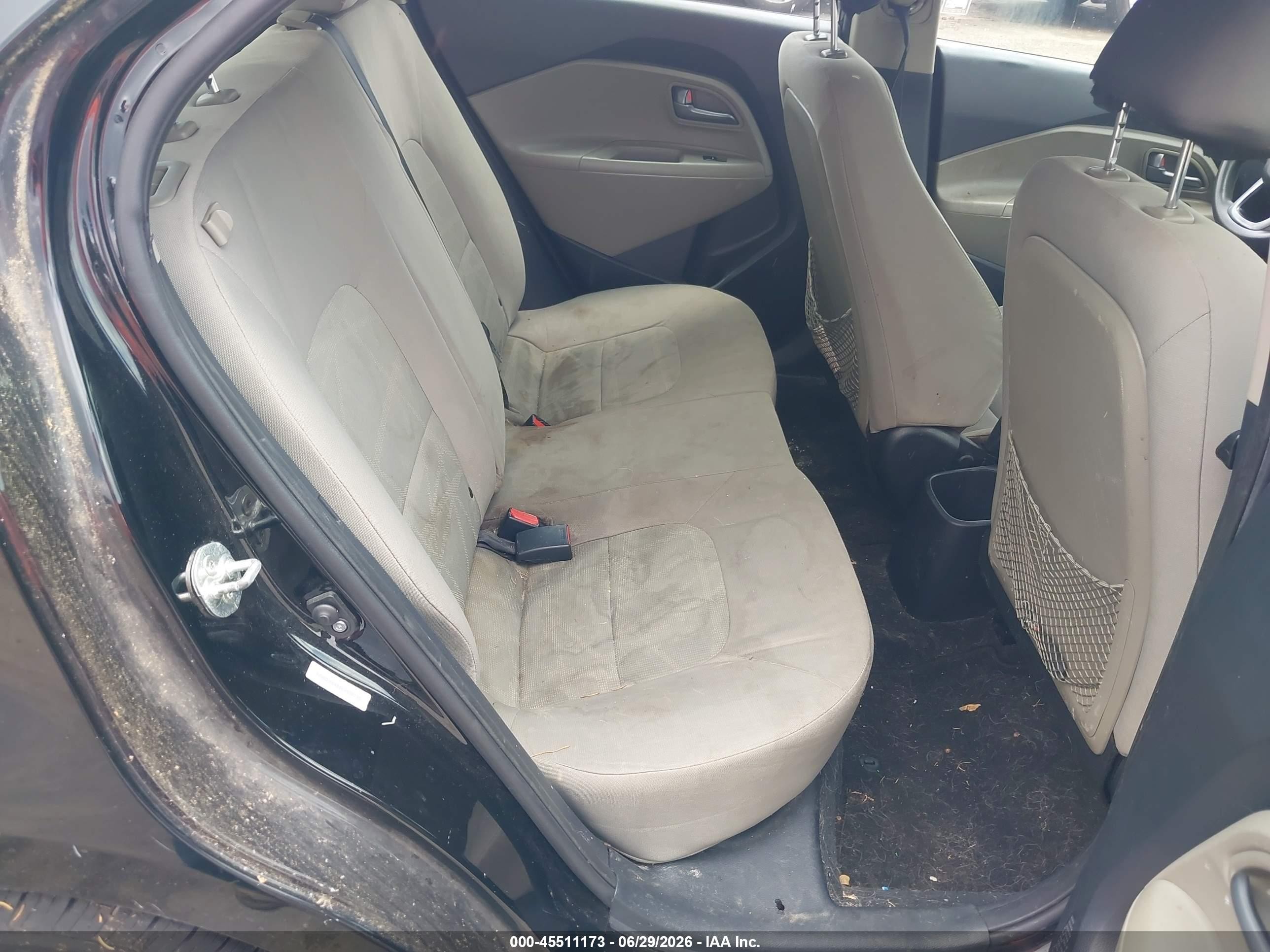 2014 Kia Rio Lx Black vin: KNADM5A39E6369730