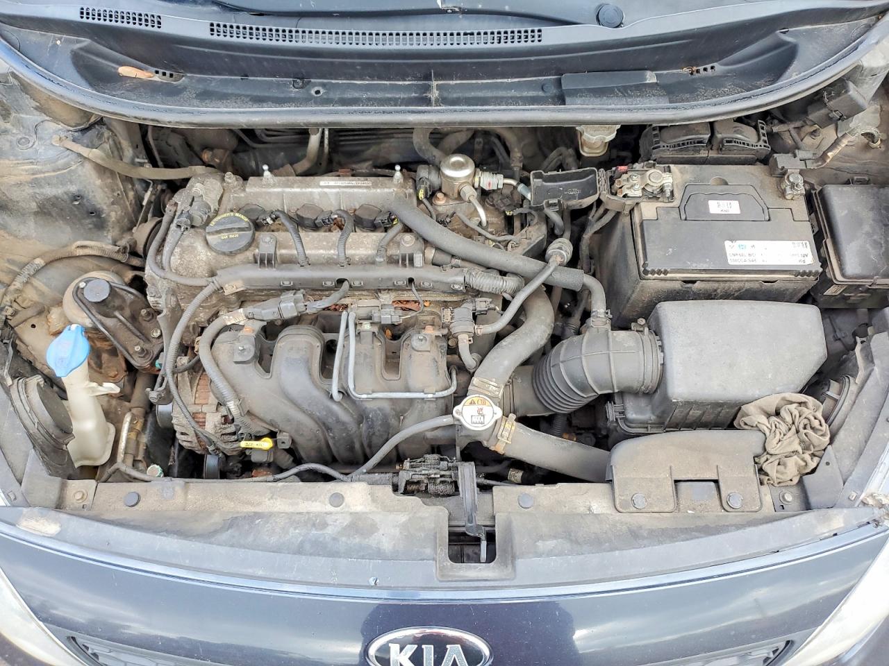 2015 Kia Rio Lx Gray vin: KNADM5A39F6981279