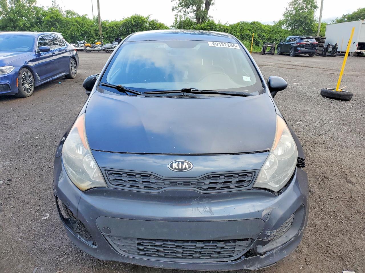 2015 Kia Rio Lx Gray vin: KNADM5A39F6981279