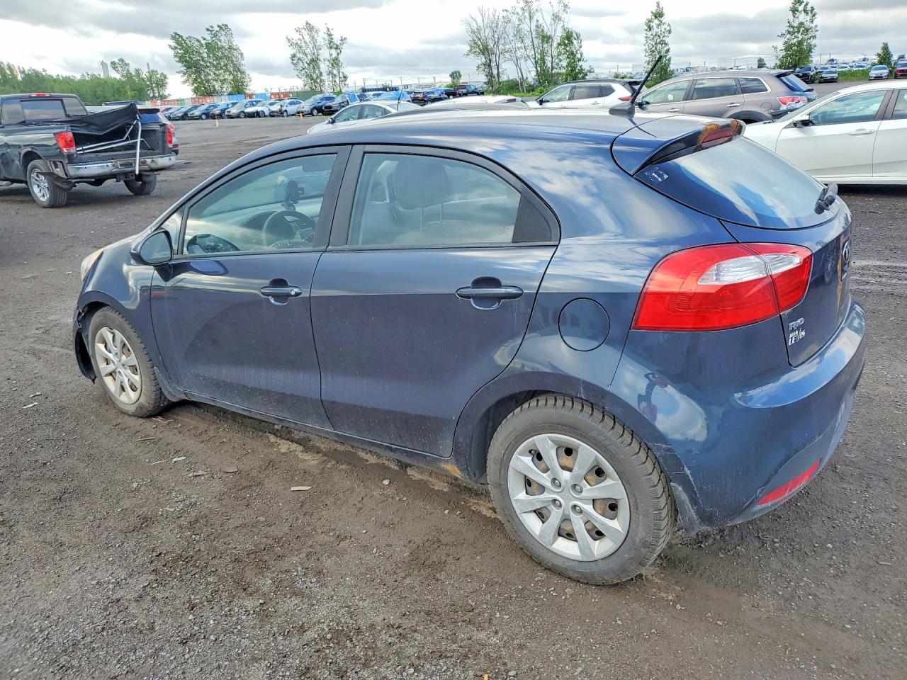 2015 Kia Rio Lx Gray vin: KNADM5A39F6981279