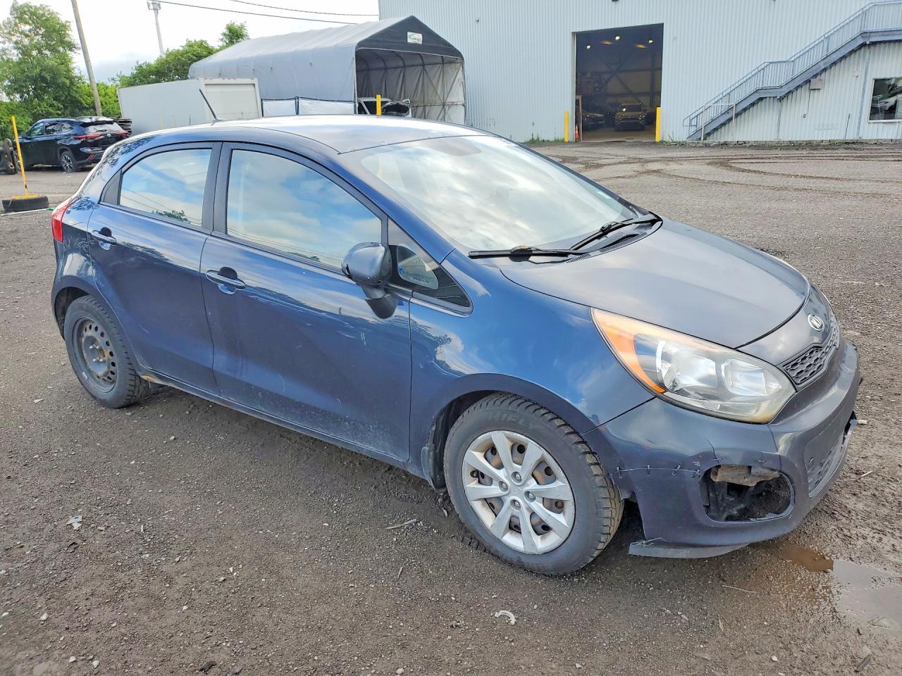 2015 Kia Rio Lx Gray vin: KNADM5A39F6981279