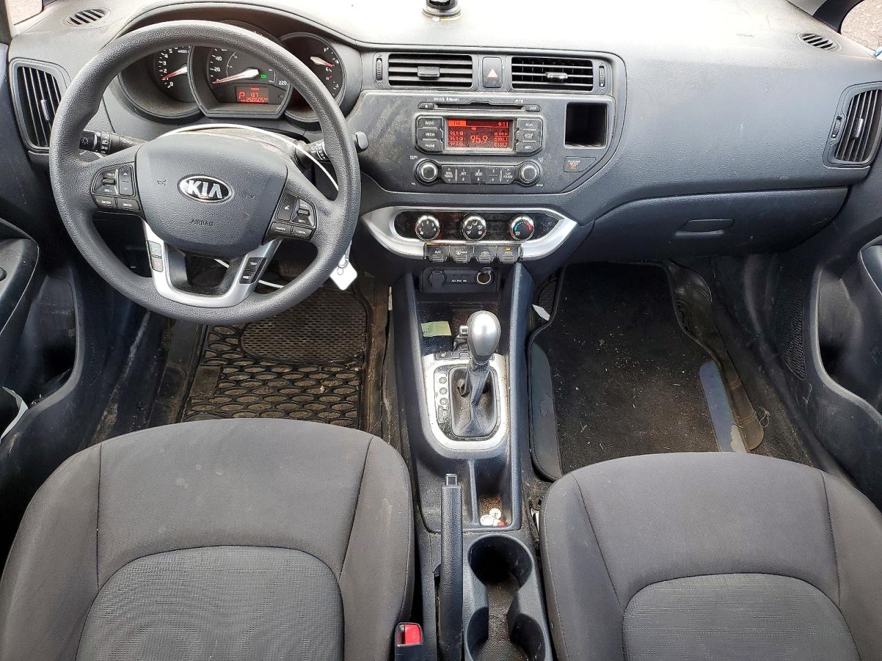 2015 Kia Rio Lx Gray vin: KNADM5A39F6981279