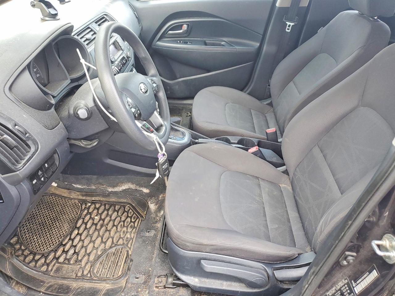2015 Kia Rio Lx Gray vin: KNADM5A39F6981279
