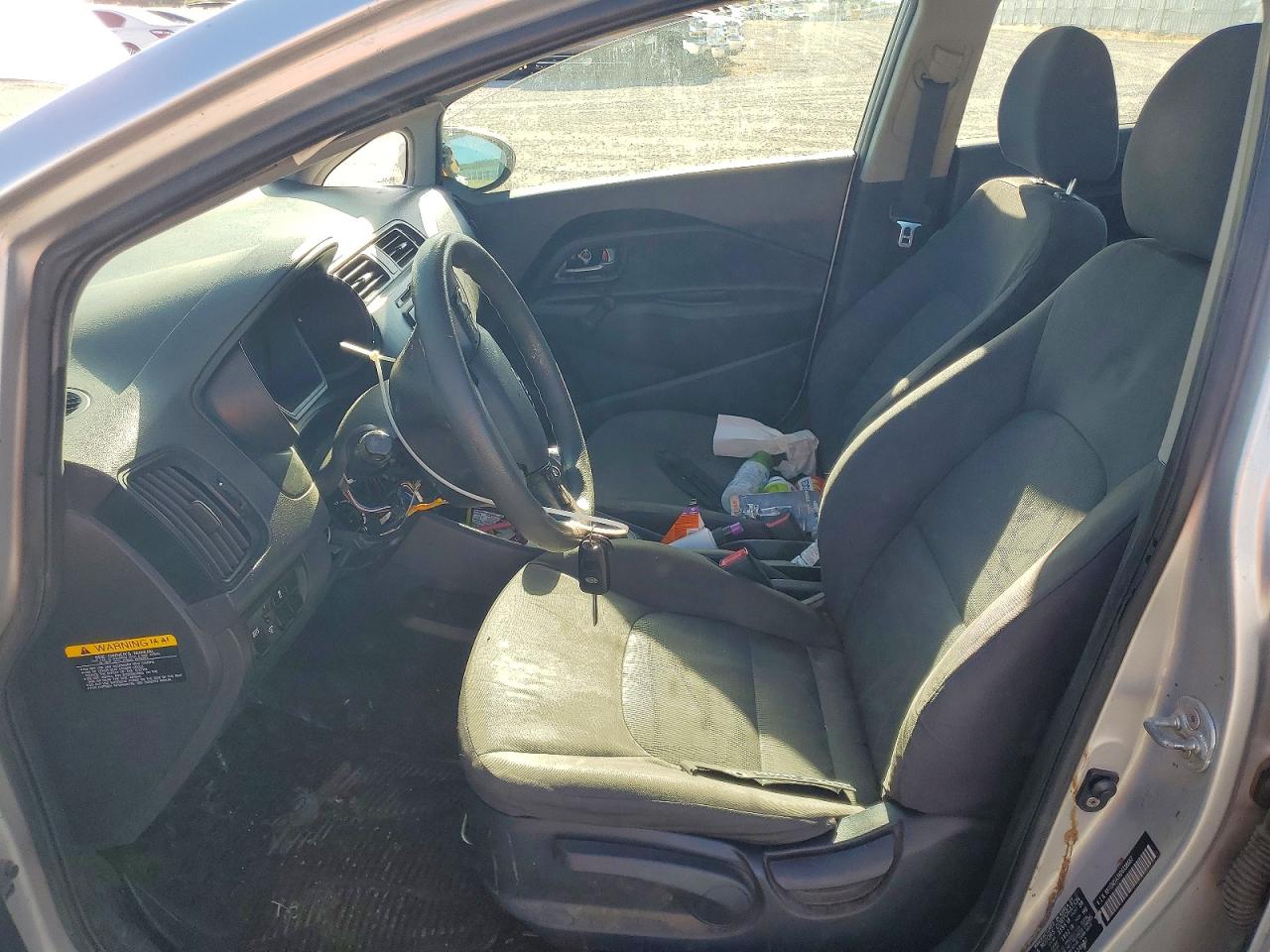 2013 Kia Rio Lx Silver vin: KNADM5A3XD6138687