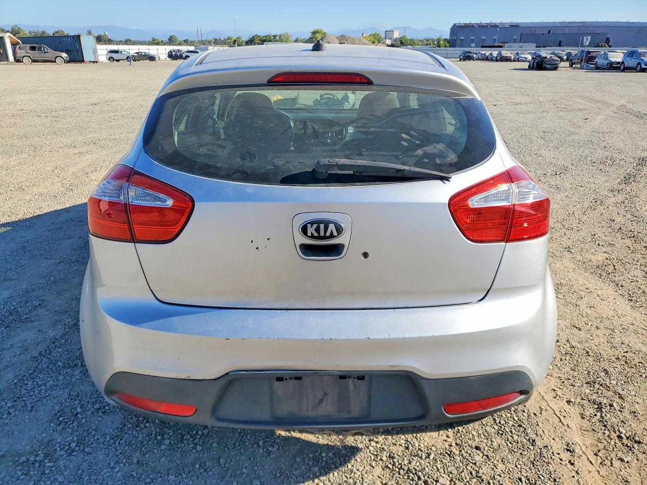 2013 Kia Rio Lx Silver vin: KNADM5A3XD6138687