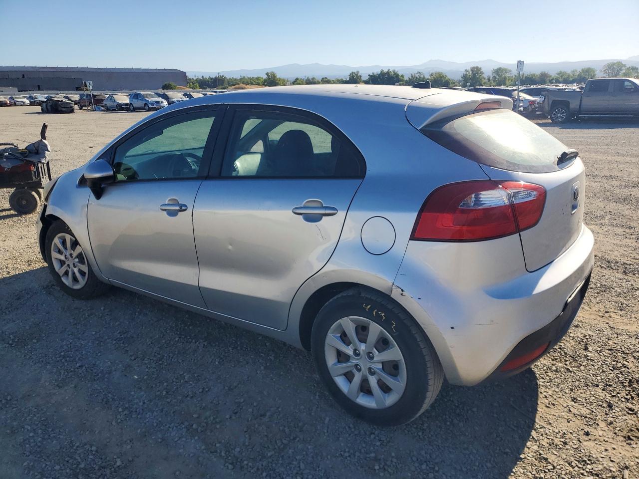 2013 Kia Rio Lx Silver vin: KNADM5A3XD6138687