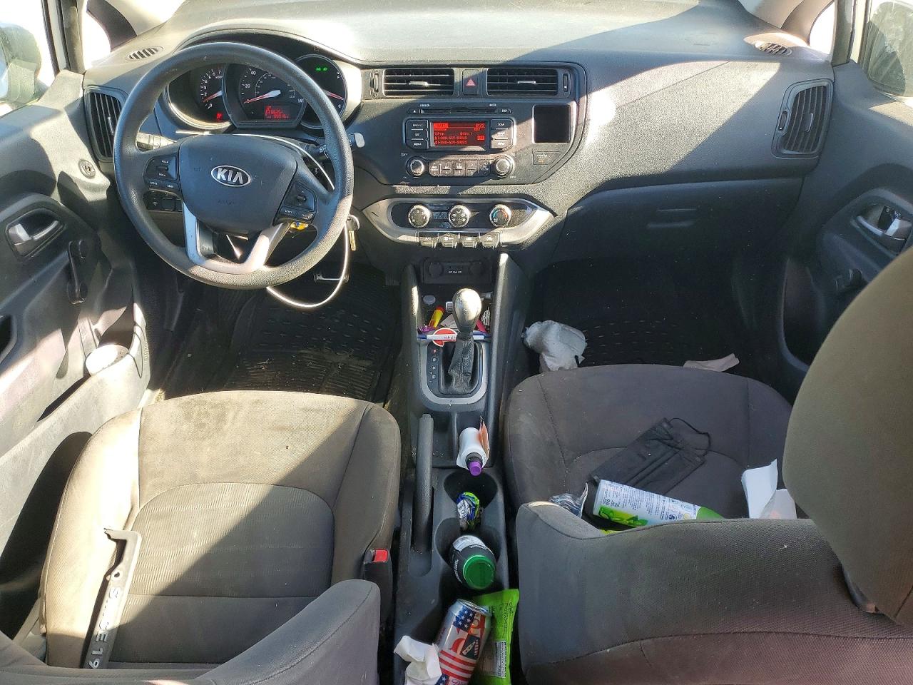 2013 Kia Rio Lx Silver vin: KNADM5A3XD6138687