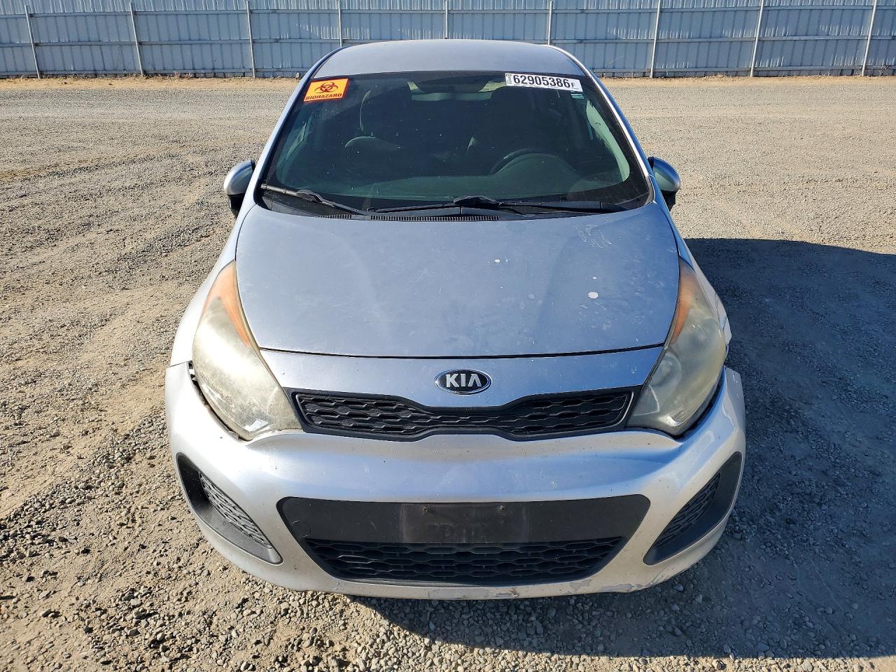 2013 Kia Rio Lx Silver vin: KNADM5A3XD6138687