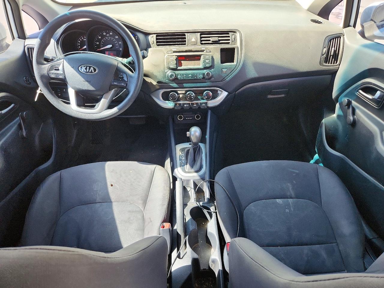 2013 Kia Rio Lx White vin: KNADM5A3XD6212366